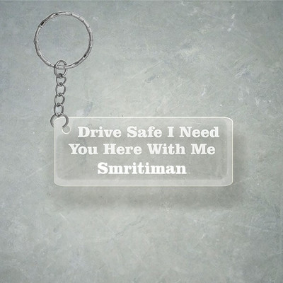SY Gifts Drive SafeDesign With Smritiman Name Key Chain