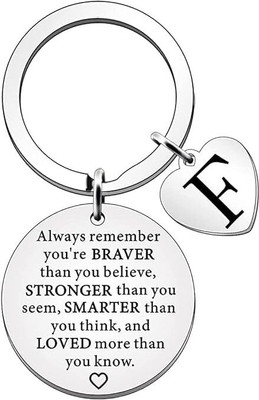 Artisans Crafted Heart Letter Keychain for Women Key Chain