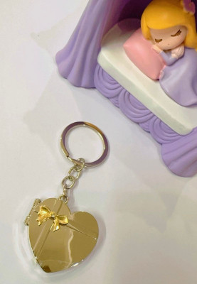 SRG Premium Quality Metal HEART Shape Photo Frame Keychain Key Chain