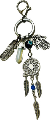 BBG NEW_Evil Eye Dream Catcher Premium quality heavy metal najar battu keychain Key Chain
