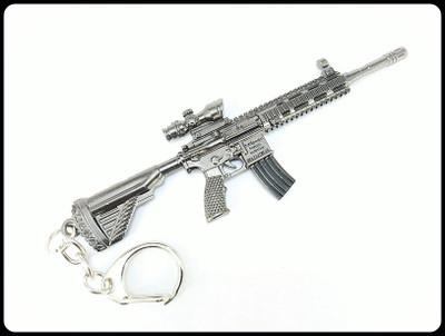 gtrp Top_Pubg Gun Rifle Scope Model 3D Metal Body 120mm Length Key Chain