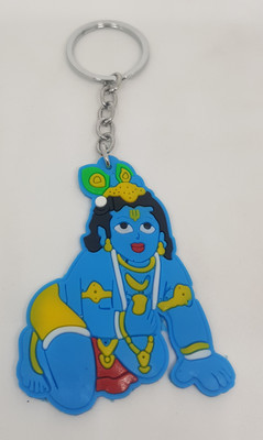 BLESSINGS Sitting Krishna Soft Pvc Key Chain