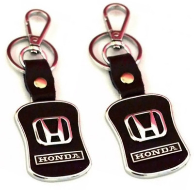 Jainsburys Combo of Honda Logo Leather Hook Keychain & Best Quality Keychain Key Chain