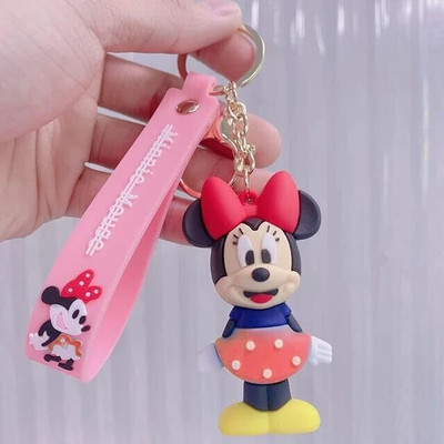 Suhavi Trending 3D Cartoon Silicon Rubber Keychain with Lanyard Hook , Bag Charm Key Chain