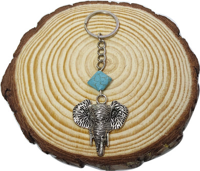 heeva creation Oxidised Lord Ganesha keychain & purse hanging With beads. Key Chain