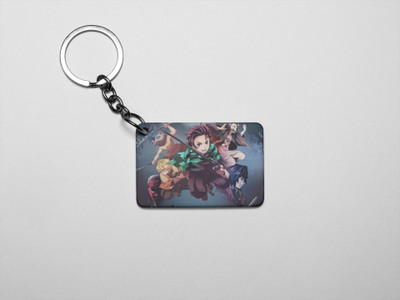 FOKAT Tanjiro Nezuko Zenitsu Inosuke Hashibira & Giyu Tomioka Demon Slayer Keyholder Key Chain