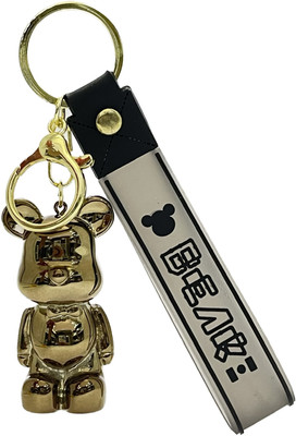 Mubco Bearbrick Crystal 3D Keychain | Strap Charm & Hook | Cartoon Model Pendant Gift Key Chain