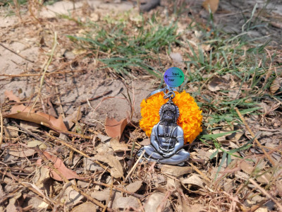 HARIDWARR Meditation Hanuman Key Chain_1 Key Chain