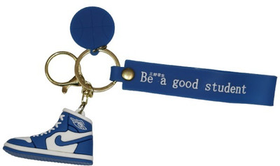 Bunny Creation Shoes Blue Key Chain