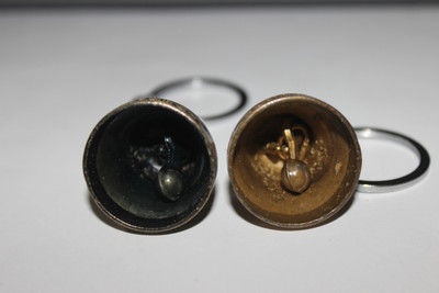 Lucky Rudraksha Tibetan Temple Bell Keychain | Antique Brass Finish Key Chain