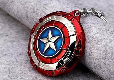 ShopTop STAR SHIELD Captain America shield keychain Key Chain