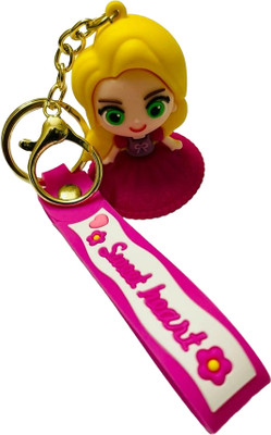 GKM Famous Frozen Queen Cute 3D strap charm pvc high quality keychain Key Chain