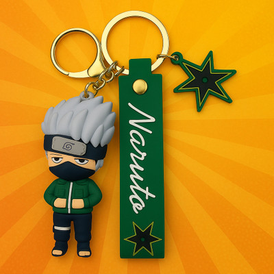 JTV Naruto Rubber Keychain | Anime Character Keychain Key Chain