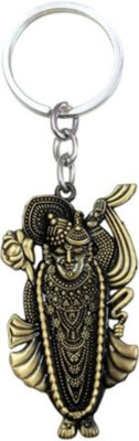 PEARLISH Lord Krishna Avtar Shri Nath Ji High Quality Solid Metal Keychain X-1 Key Chain
