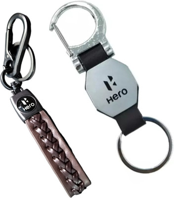 MAG BEE Styling Bike Hero Zigsaw & D'Hook Keyring Compatible With Pack of 2 Bike/Scooty Key Chain