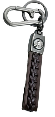 BBG FK_Unique and stylish Long Leather Finish Keyring Compatible with Royal En-field Key Chain