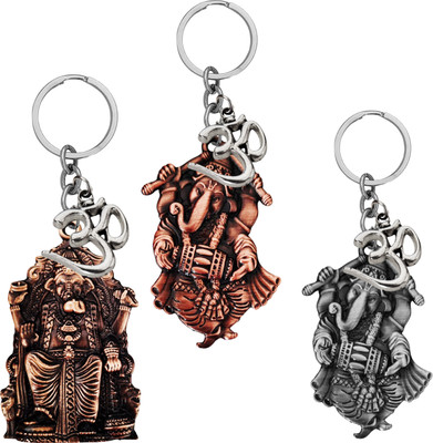 M Men Style Lord Ganesha Om Metal Key Ring – Keychain for Car, Bike & Office SKey610-604-606 Key Chain