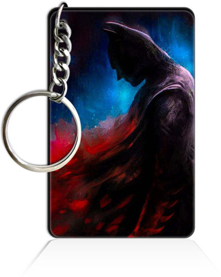 Party Gift Printed Wooden Rectangle Hero key ring Keychain PGRQ255KY (96) Key Chain