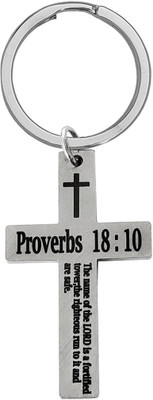 M Men Style Religious The Name Of The Lord (Proverbs 18.10)Keychain LSK22029 Key Chain
