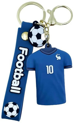Urban Festivities Silicone Football National Team Jersey Pendant Novelty Stainless Steel Key Chain Key Chain
