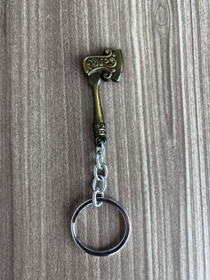 BLESSINGS Axe Gold Metal Key Chain