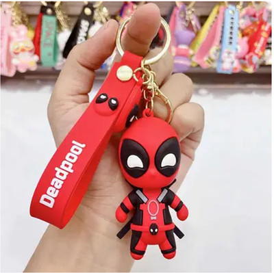Ahaan enterprises Deadpool keychain in with strap and hook keychain for bike girls boys Key Chain Key Chain