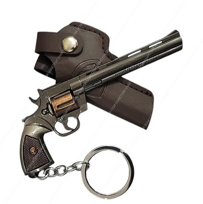 gtrp PUBG Colt Python 357 Revolver Metal Key Ring with Cover 01 Key Chain