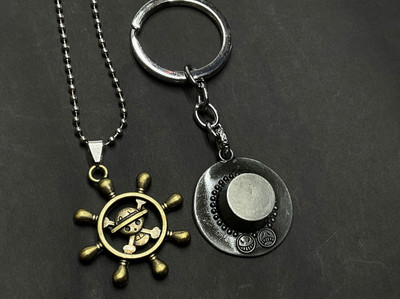 sky enterprises Anime one piece keychain and locket combo Key Chain