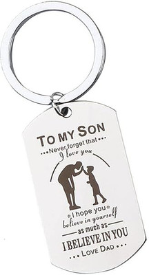 Myurawells To My Son Gifts from Mom I Love You Daughter Key Chain Teen Girls Back to School Key Chain