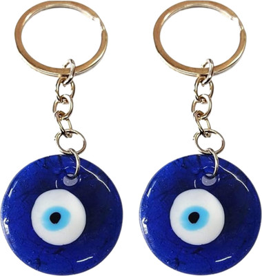 mshine Evil Eye Keychain for Good Luck Protect from Negative Energy for Bike & Car Key Chain
