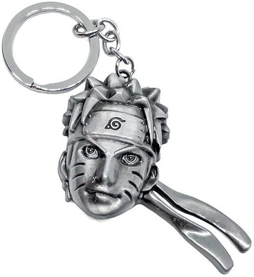 GKM Action Figure Naruto Stainless Steel Keychain Metal for Gifting with Key Ring Key Chain