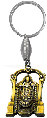 AFH Lord Tirupati Balaji Swami Gifting Bronze Metal keychain for Men and Women Key Chain