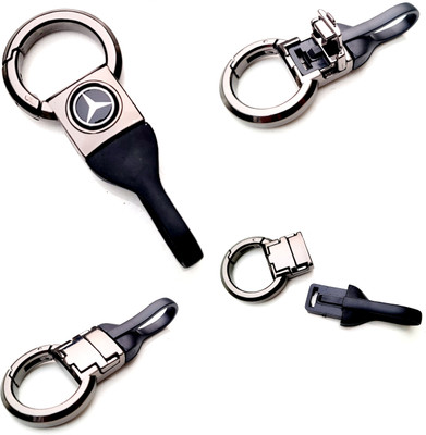 ADOREAL MERCEDES BENZ KEYCHAIN AND KEYRING LEATHER BELT METALLIC 2025 EDITION Key Chain