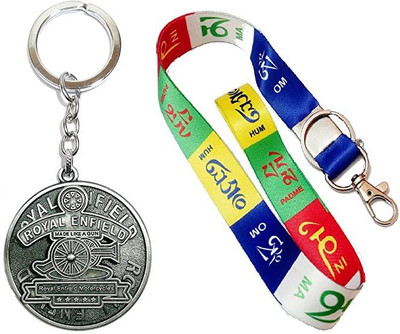 Meeko.com Round Revolving Royal Enfield & ladakh 40 cm tag key chain Key Chain