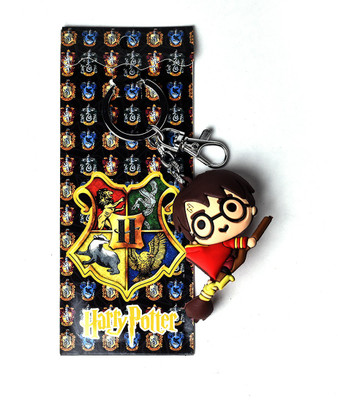 Daiyamondo Harry Potter Fly 3D keychain with broom With Box Packing and made of Silicon Key Chain