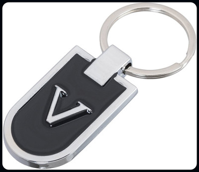 gtrp V Letter Alphabet Metallic Key Chain-A Key Chain