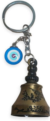 YGH Guardian Bell with Evil Eye Keychain – Protective Lucky Charm for Car, Bike Key Chain