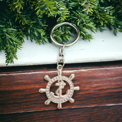 Sullery ship wheel anchor and rope keychain Sullerykey202147 Key Chain