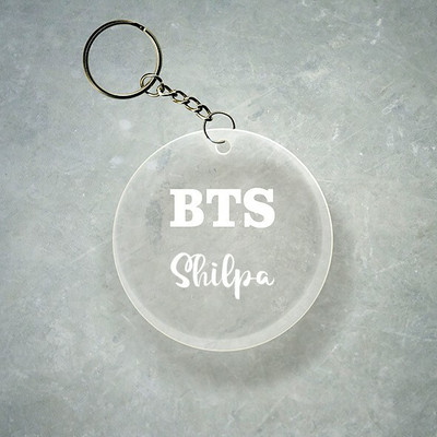 SY Gifts BTS Design With Shilpa Name Key Chain