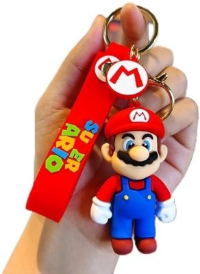 Zouveux 3D Super Mario Keychain for Boys and Girls for Backpack, Handbag & Purse Key Chain