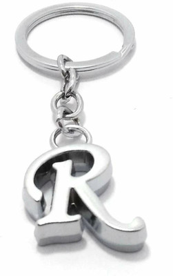 GKCH keychain-Alphabet Letter R Plain Metal Key Chain