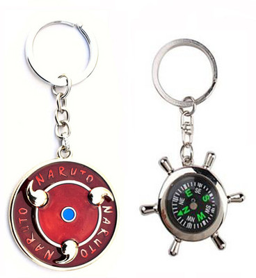 Meeko.com Keychain-Naruto spinning rotating keychain and Compass key chain Key Chain