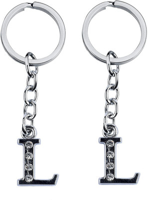Newview Stylish Letter L Simple Alphabet Key Ring Key Chain Key Chain Key Chain