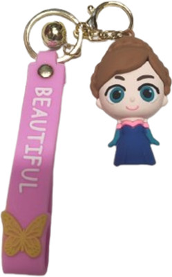 Pratham auto care Cartoon logo Multicolor leather keychain with hook Key Chain Key Chain Key Chain