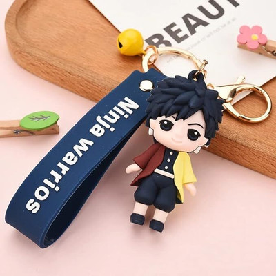 GKM Anime Demon Slayer premium quality keychain with strap charm & hook Key Chain