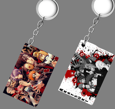 Replix Premium (Pack of 2) Akatsuki Anime Printed Keychain ( akats s-2 kc ) Key Chain