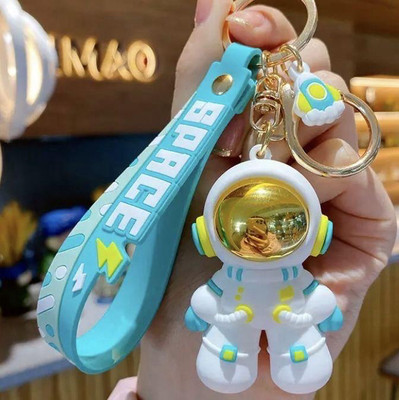 SRG Astronaut Keychain with Strap and Charm Blue Key Chain