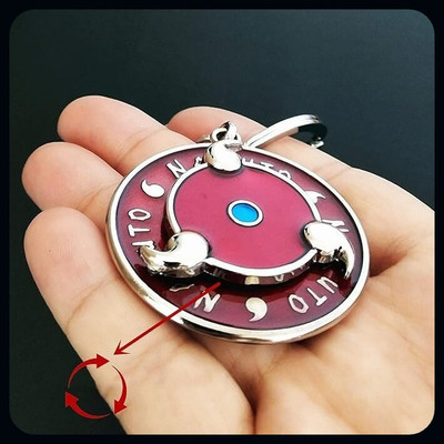 BBG BBG_Rotating Naruto Stainless Steel Keychain Metal For Gifting 16-A Key Chain