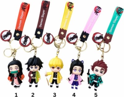 Shop Grab Nezuko Kamado Tanjiro Kamado Zenitsu Agatsuma Inosuke Hashibira Demon Slayers Key Chain