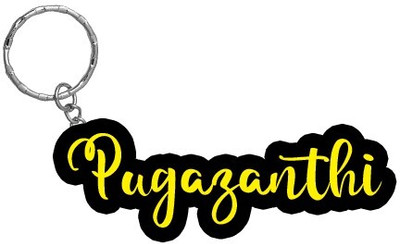 SY Gifts Pugazanthi Name Black Yellow Name Keychain Key Chain